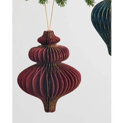 Afbeelding van Kersthanger Rood Pegel 15 cm