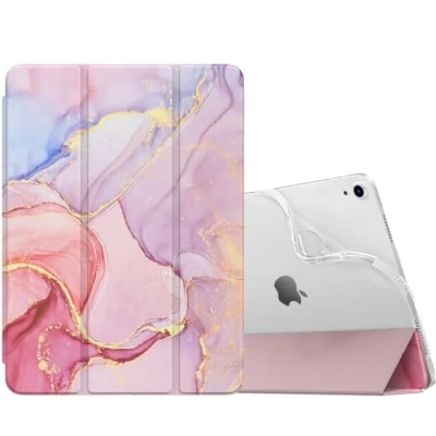 Afbeelding van MoKo voor iPad Air 6e generatie 11 inch hoes (M2) 2024, 5/4e 10,9 2022/2020, Translucent Frosted Soft TPU achterkant 6/5/4 Gen, Slim Case, Light