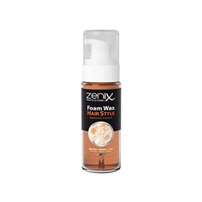 Afbeelding van Zenix Foam Wax Keratine 150 ml Stylingschuim voor mannen Haarproduct met sterke grip Stylingproduct structuur, volume en glans schuimwas Geur