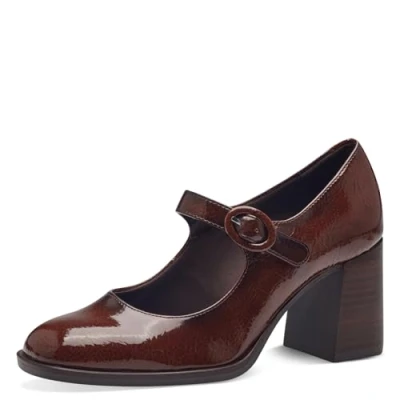 Afbeelding van Tamaris Klassieke pumps, Dames, Maat: 39, Brown Hoogwaardig imitatieleer