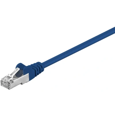 Afbeelding van CAT5e FTP patchkabel 0,25 meter blauw netwerkkabel internetkabel UTP kabel RJ45 1000 mbit/s