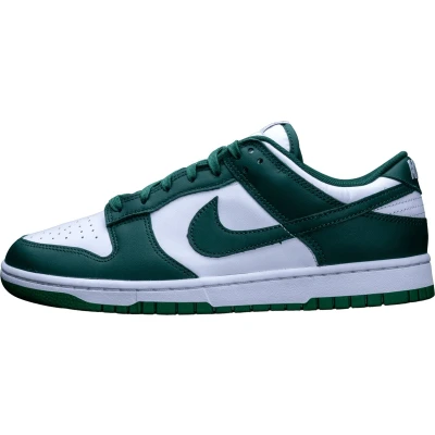 Afbeelding van Nike Sportswear DUNK Retro Sneakers laag White/team greenwhitetotal orange, Heren, Maat: 42, green white total orange Leer