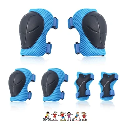 Afbeelding van NEOVSUNY Kniebeschermers voor kinderen van 3 tot 8 jaar, verstelbaar, beschermende uitrusting skateboard, scooter, skaten, skiën, autorijden, buitensporten