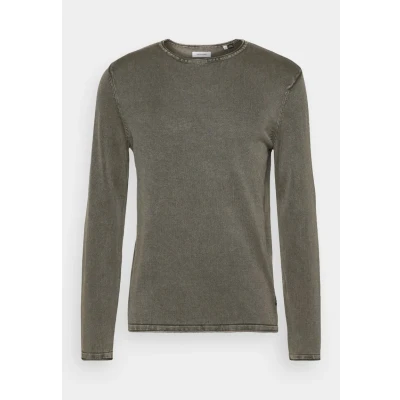 Afbeelding van Jack &amp; Jones Jjeleo CREW NECK NOOS Trui, Heren, Maat: XS, Dusty olive