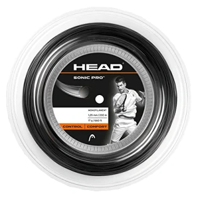 Image de Head cordage de tennis sonic pro noir 200 m 1,25