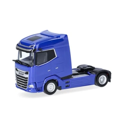 Afbeelding van Herpa DAF XG vrachtwagen modelbouw 2 assige wegtractor, schaal 1/87, Duits model, verzamelstuk, plastic figuur