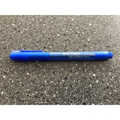 Afbeelding van Faber Castell Fineliner FC Broadpen 1554 blauw