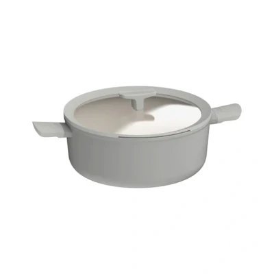 Afbeelding van LEO RECYCLED Kookpot antikleef met deksel Balance Moonmist 28cm