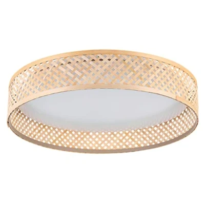 Afbeelding van EGLO Luppineria Plafondlamp LED Ø 38 cm Wit/Bruin