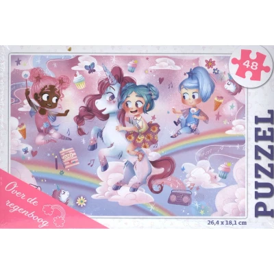 Afbeelding van Rebo Productions Legpuzzel Over De Regenboog Junior 48 Stukjes