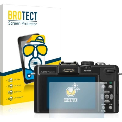 Afbeelding van BROTECT Screenprotector voor Panasonic Lumix DMC LX7 Folie Beschermfolie matte (2 Stuks)