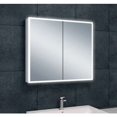 Afbeelding van Wiesbaden Quatro spiegelkast met LED, dimbaar 80 x 70 13 cm