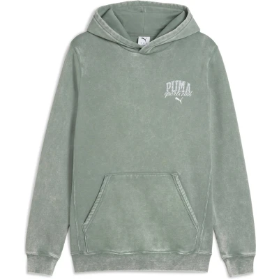 Afbeelding van Puma Class Washed Hoodie Hoodie, Heren, Maat: Medium, Green moon