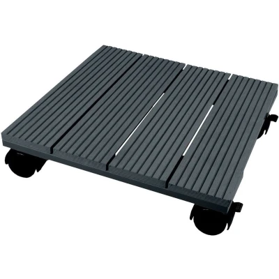 Afbeelding van Plantentrolley Nature 30 x cm (Hout/Kunststof/Composiet, Wieltjes, Vierkant, Max. 50 kg)