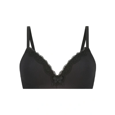 Afbeelding van Hunkemöller Dames Lingerie Voorgevormde bh zonder beugel Lola Zwart maat B75