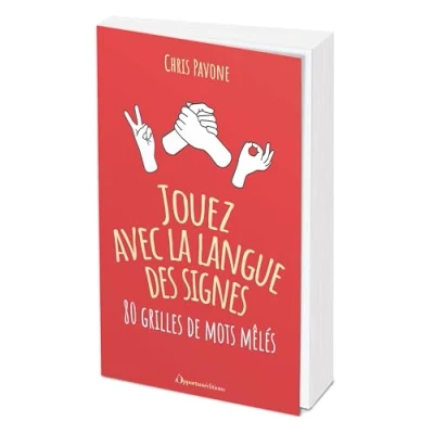 Afbeelding van Jouez avec la langue des signes 80 grilles de mots meles