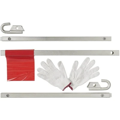Afbeelding van Pro Plus Sleepstang Set 2 Ton 180 cm Zilver
