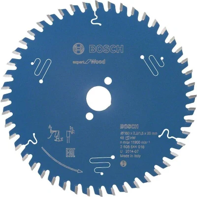 Image de BOSCH 2608644018 lame de scie circulaire Expert pour le bois, 160 x 20 2.2 mm, 48T