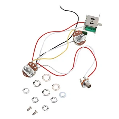 Afbeelding van Dilwe Bedradingsharnas voor elektrische gitaar, Prewired 3 weg metalen bedradingsset