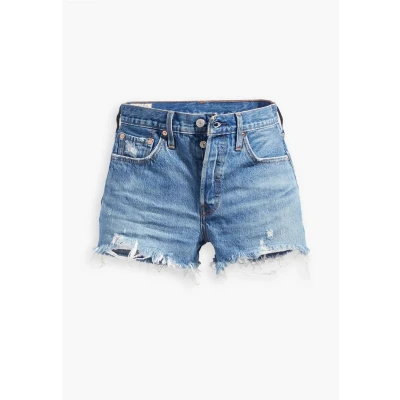 Afbeelding van Levi&#039;s 501 Original Short Jeansshort, Dames, Maat: 30, Blue denim