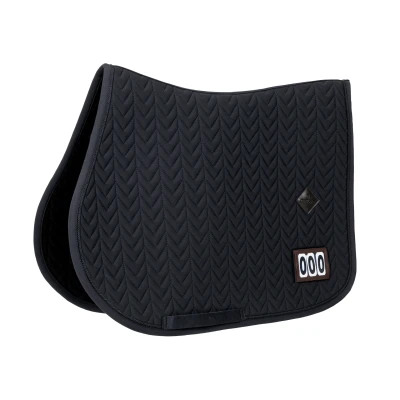 Image de Kentucky Horsewear Tapis de Selle Fishbone Competiton Saut Noir