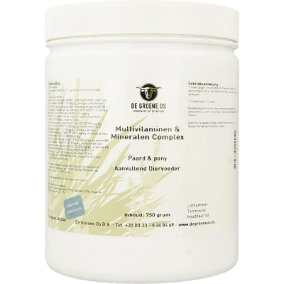 Afbeelding van Groene Os Multivitaminen &amp; Mineralencomplex Basis Paard 750g