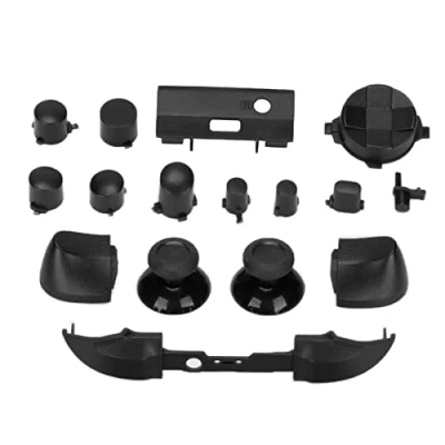 Afbeelding van Annadue Complete toetsenset voor Dpad Bumper Trigger RT LT RB LB ABXY serie vervangende knoppen reparatieset X &amp; S (zwart)