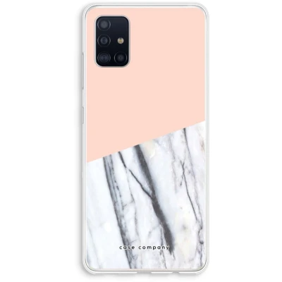 Afbeelding van Case Company® hoesje geschikt voor Samsung Galaxy A51 4G A touch of peach Soft Cover Telefoonhoesje Bescherming aan alle Kanten en Schermrand