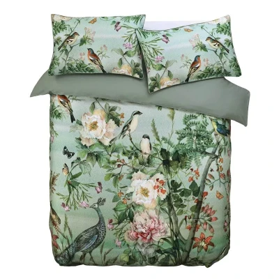 Afbeelding van M.M Linen Chinoiserie Dekbedovertrek Tweepersoons 200x200/220 cm Groen