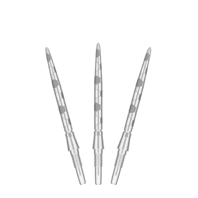 Afbeelding van TARGET Darts Swiss Point Storm Steel Dart Points, Onyx (3 Pack Set van Tips) 30 mm Zilver Verwissel Punten, Reserve Tips, Professionele Accessoires