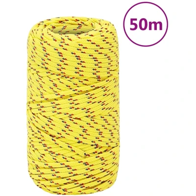 Afbeelding van Boottouw 2 mm 50 m polypropyleen geel