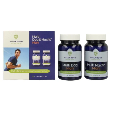 Afbeelding van Vitakruid Multi Dag &amp; Nacht Man Tabletten 60TB