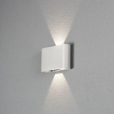 Afbeelding van Konstsmide Chieri 7854 250 LED buitenlamp (wand) Energielabel: G (A G) 12 W Wit