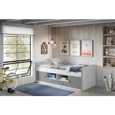 Afbeelding van LUCEVI Bonny 90 Kajuitbed 90x200cm Zilver