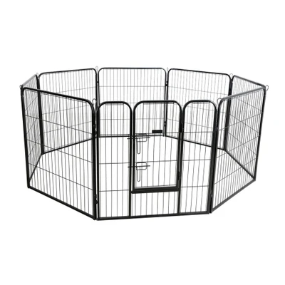 Afbeelding van Kerbl Huisdierverblijf met deur voor honden en puppy&#039;s 8 elementen à 80x77cm