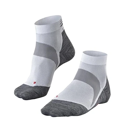 Afbeelding van FALKE BC6 Short Fietssokken anti blaren, road cycling lyocell sportsokken unisex wit Maat 39 41