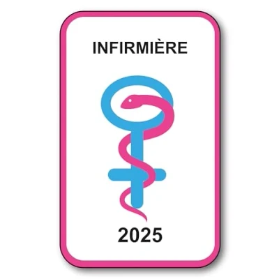 Afbeelding van SIGNAL SAFETY Zelfklevende sticker V9 verpleegster voor voorruit in vitrophanie