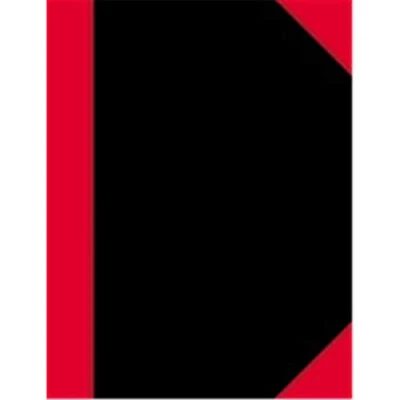 Afbeelding van Notitieboek zwart/rood A4 lijn 60gr 96vel