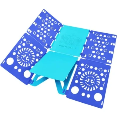 Afbeelding van BoxLegend Pollover Broek, vouwhemden voor kinderen en volwassenen, washulp, kleding, T shirts, vouwplank, waskast, overhemdplooi, blauw plus