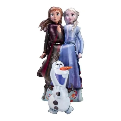 Afbeelding van Frozen ballon airwalker Elsa, Anna en Olaf 147cm