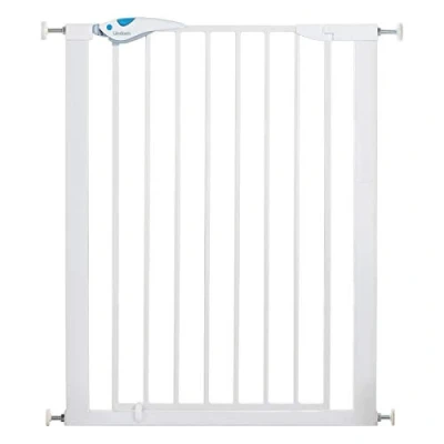Afbeelding van Lindam by Munchkin easyfit plus deluxe veiligheidsrooster voor baby&#039;s en huisdieren, verstelbaar openingen van 76 cm tot 82