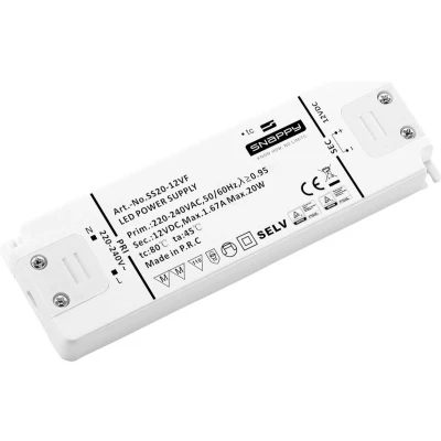 Afbeelding van Dehner Elektronik SS 20 12VF LED transformator Constante spanning W 1.67 A 12 V/DC Geschikt voor meubels, Overbelastingsbescherming, Overspanning 1 stuk(s)
