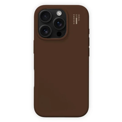 Afbeelding van iDeal of Sweden Silicone Case met MagSafe voor de Apple iPhone 13/14/15/16e Mocha Mousse
