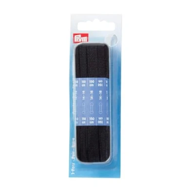 Afbeelding van Veters 150 cm plat zwart
