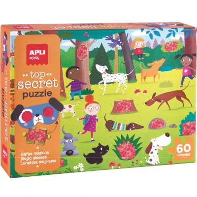 Afbeelding van Apli kids puzzel honden top secret 60st
