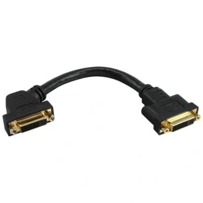 Image de Câble adaptateur InLine® DVI I 24 + 5 femelle à avec bride 0.2m