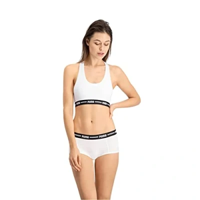 Afbeelding van Puma boxer voor dames wit maat xs