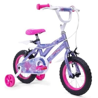 Afbeelding van Huffy So Sweet 12 Inch Meisjesfiets Paars en Roze Kinderfiets 3 Jaar+