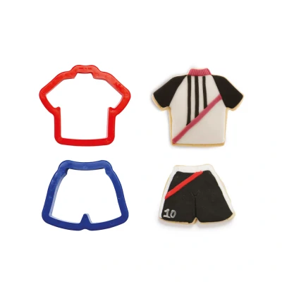 Afbeelding van Koekjes Uitsteker Voetbalshirt en broekje