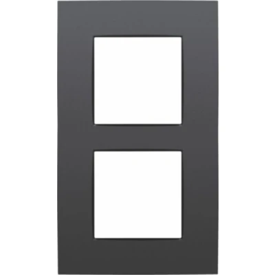 Afbeelding van Niko Tweevoudige verticale afdekplaat, kleur Intense anthracite